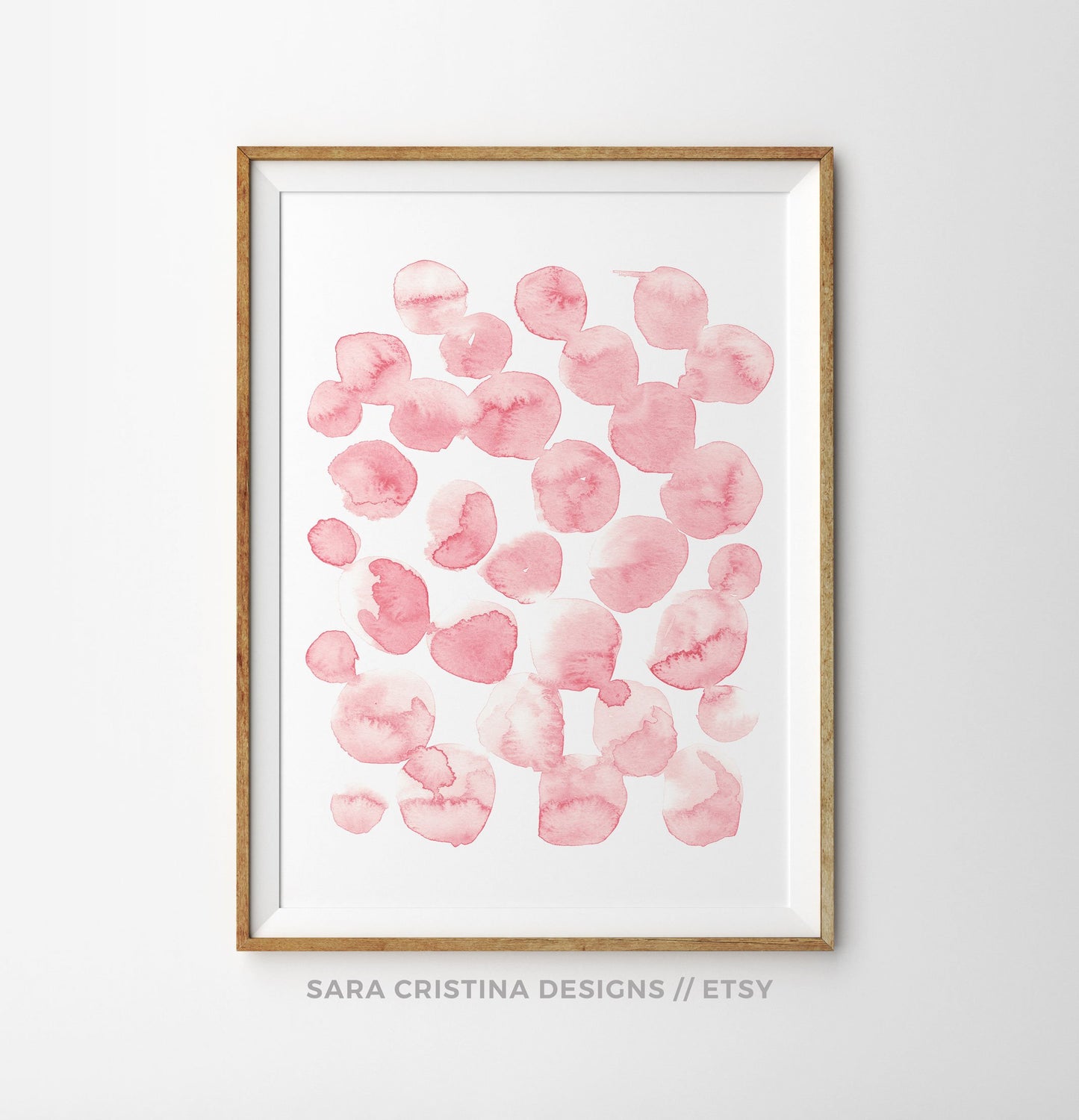 Set of 2 Blush Pink Abstract Painting