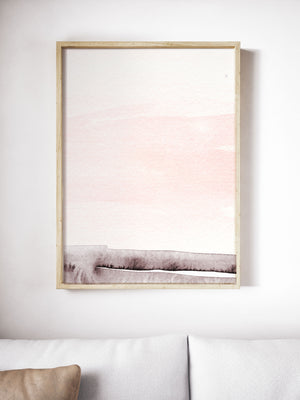Pink and Grey Abstract